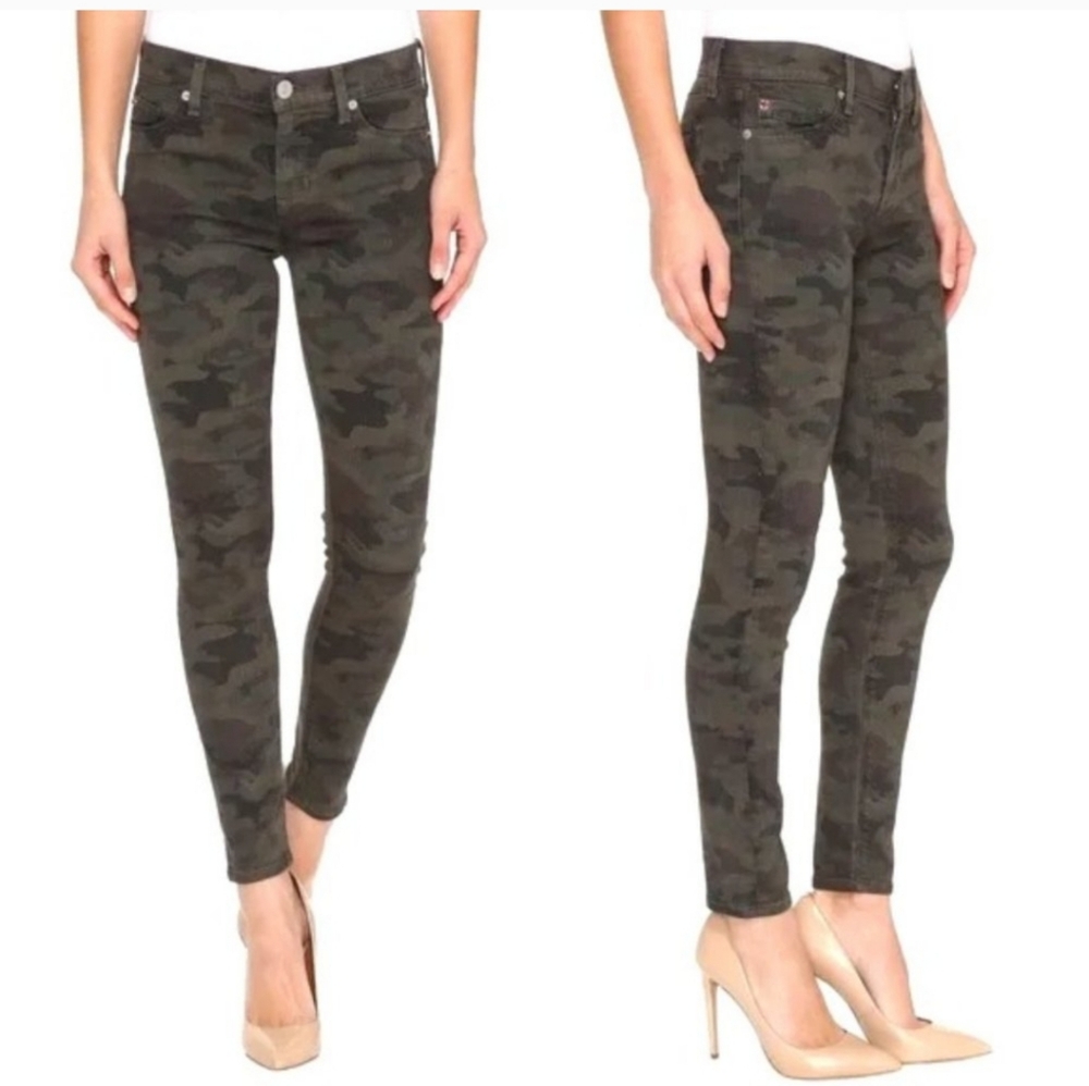 Hudson Camo Collins Skinny Ankle Jeans